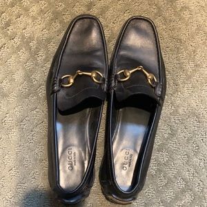 Gucci Black Leather Horsebit Blck Leather Loafer